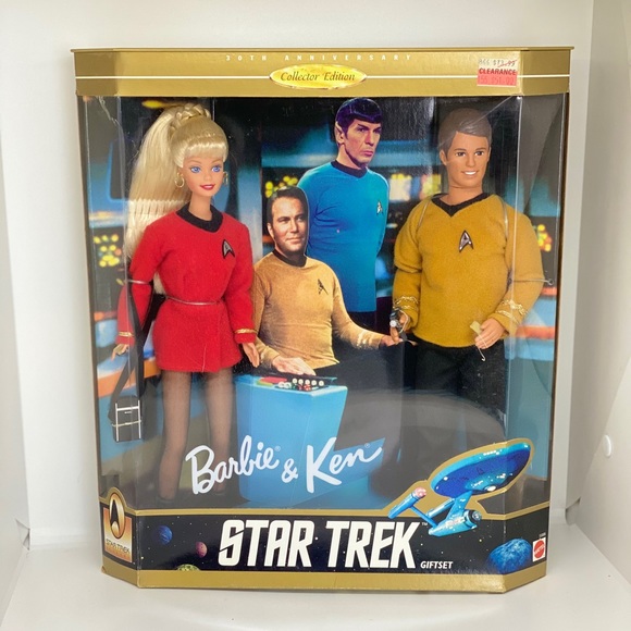 BARBIE & KEN STAR TREK GIFT SET COLLECTORS EDITION - Picture 1 of 10